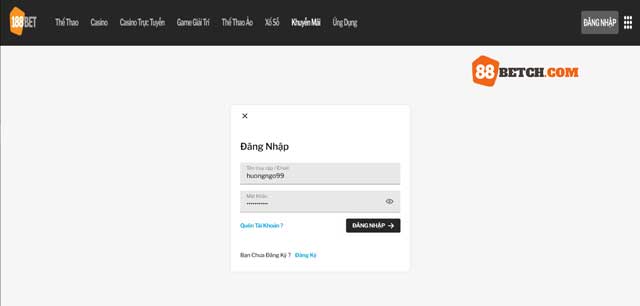 Cách đăng nhập 88bet dễ dàng